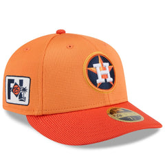 Houston Astros New Era 2025 Spring Training Low Profile 59FIFTY Fitted Hat - Orange Hats