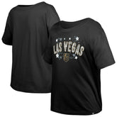 Vegas Golden Knights New Era Girl's Youth Flip Sequin T-Shirt - Black | US 201889057