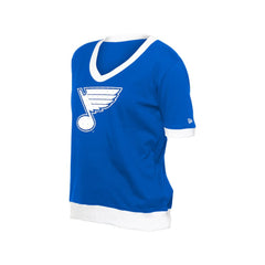 St. Louis Blues New Era Women's Game Day Rhinestuds T-Shirt - Blue | US 201889155
