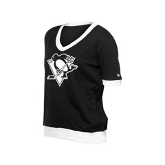 Pittsburgh Penguins New Era Women's Game Day Rhinestuds T-Shirt - Black | US 201889159