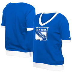 New York Rangers New Era Women's Game Day Rhinestuds T-Shirt - Blue | US 201889161
