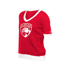 Florida Panthers New Era Women's Game Day Rhinestuds T-Shirt - Red | US 201889169