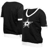Dallas Stars New Era Women's Game Day Rhinestuds T-Shirt - Black | US 201889177