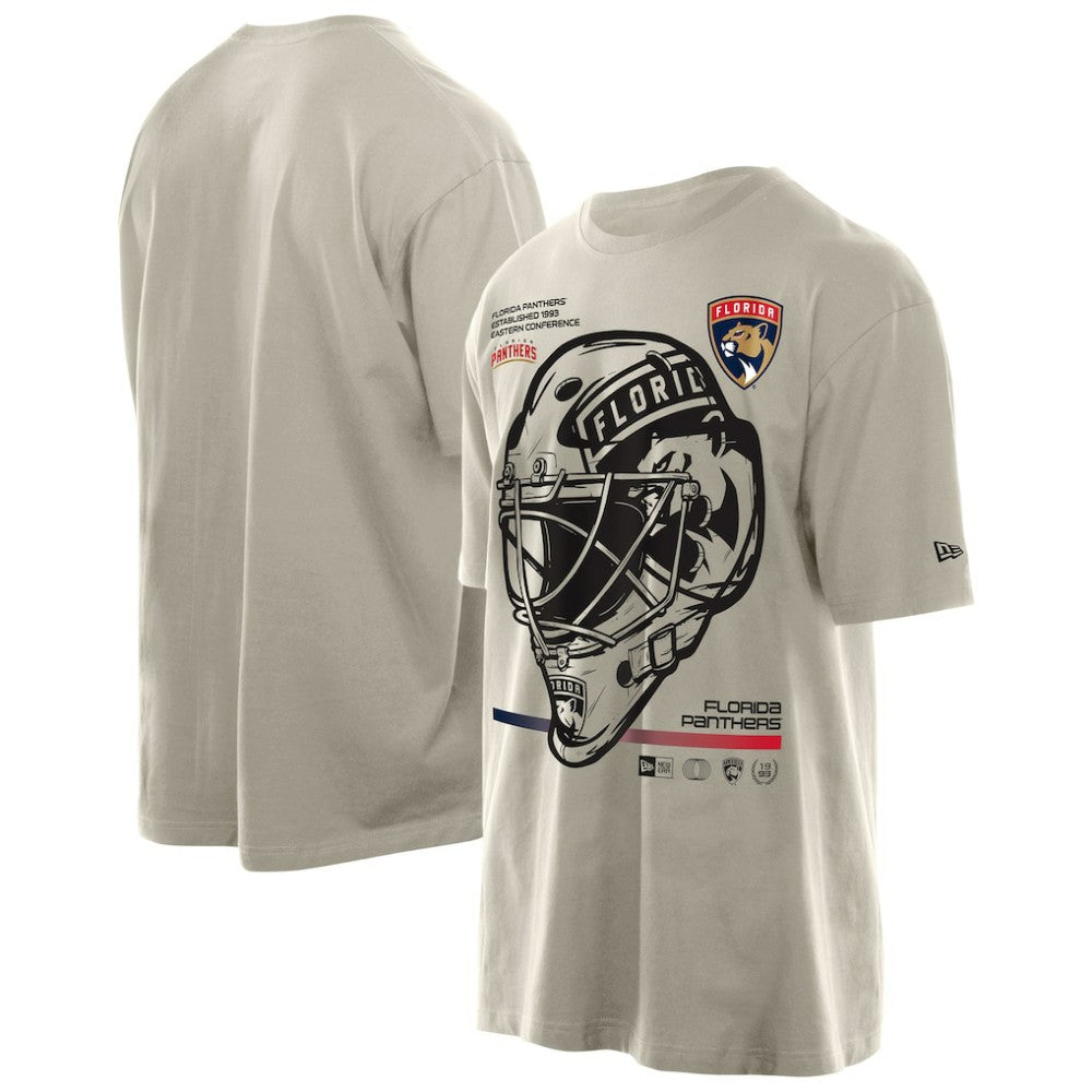 Florida Panthers New Era Goalie Mask T-Shirt - Cream | US 201889538