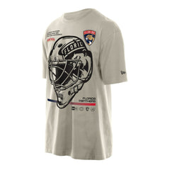 Florida Panthers New Era Goalie Mask T-Shirt - Cream | US 201889538