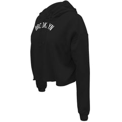 Brooklyn Nets Stadium Essentials Women's Origins Script Cropped Pullover Hoodie Black