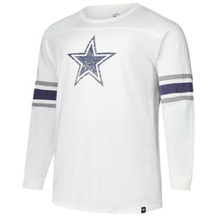 Dallas Cowboys '47 Big & Tall Premier Brex Long Sleeve T-Shirt - White T-shirts