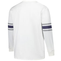 Dallas Cowboys '47 Big & Tall Premier Brex Long Sleeve T-Shirt - White T-shirts