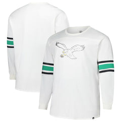 Philadelphia Eagles '47 Big & Tall Premier Brex Long Sleeve T-Shirt - White T-shirts
