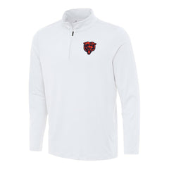 Chicago Bears Antigua Reprocess Quarter-Zip Top - White Tops