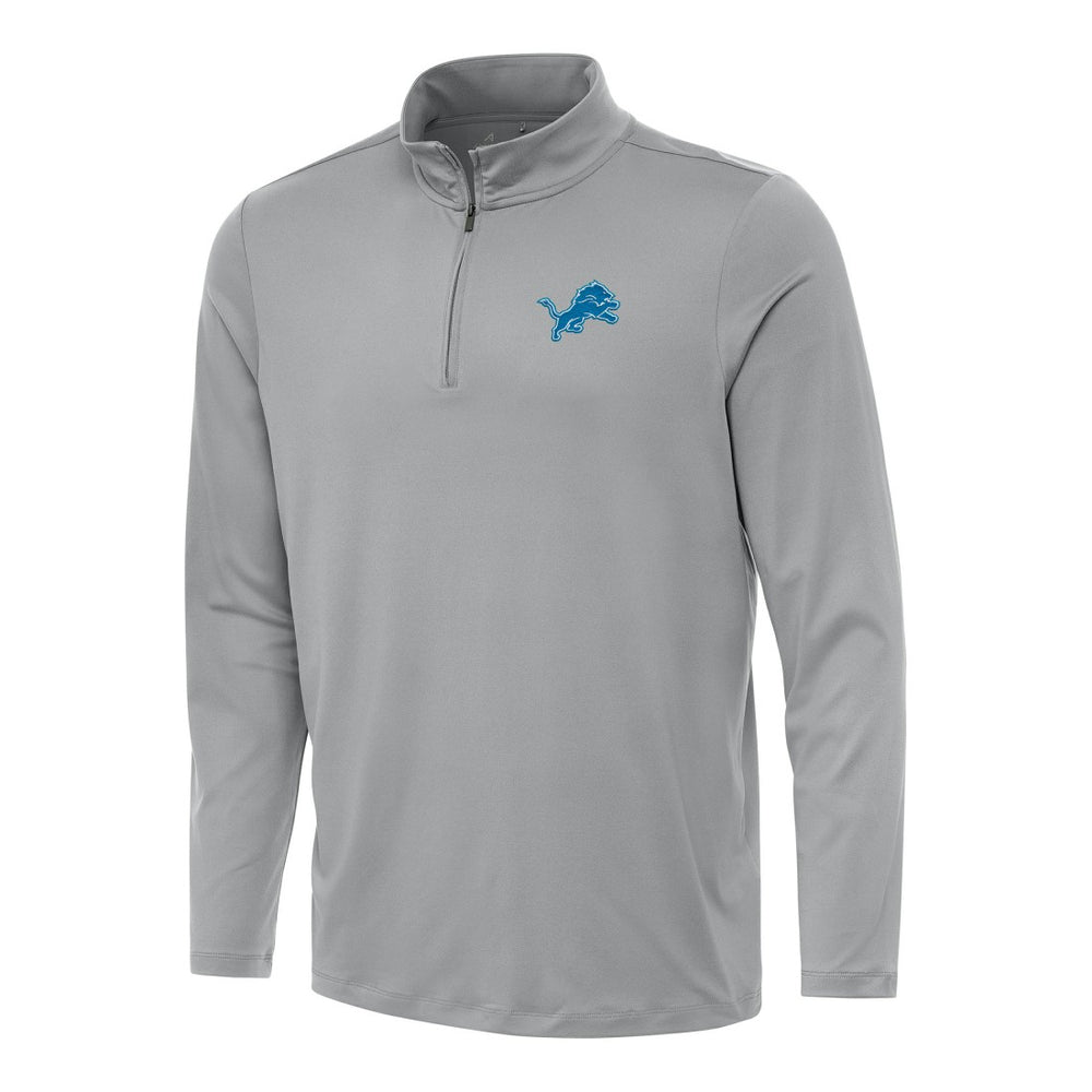 Detroit Lions Antigua Reprocess Quarter-Zip Top - Gray Tops