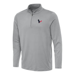 Houston Texans Antigua Reprocess Quarter-Zip Top - Gray Tops