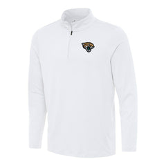 Jacksonville Jaguars Antigua Reprocess Quarter-Zip Top - White Tops