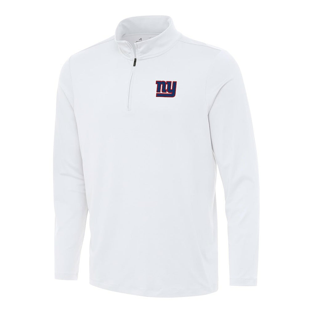 New York Giants Antigua Reprocess Quarter-Zip Top - White Tops