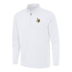 Minnesota Vikings Antigua Reprocess Quarter-Zip Top - White Tops