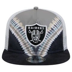 Las Vegas Raiders New Era Throwback Dye Golfer Snapback Hat - Gray/Black Hats