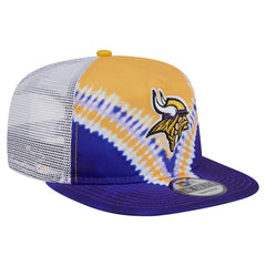 Minnesota Vikings New Era Throwback Dye Golfer Snapback Hat - Gold/Purple Hats