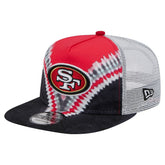 San Francisco 49ers New Era Throwback Dye Golfer Snapback Hat - Scarlet/Black Hats