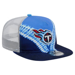 Tennessee Titans New Era Throwback Dye Golfer Snapback Hat - Light Blue/Navy Hats