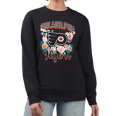 Philadelphia Flyers G-III 4Her by Carl Banks Women's Flower Logo Pullover Sweatshirt - Black | US 201906027