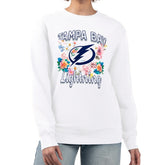 Tampa Bay Lightning G-III 4Her by Carl Banks Women's Flower Logo Pullover Sweatshirt - White | US 201906041