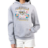 Nashville Predators G-III 4Her by Carl Banks Women's Flower Logo Pullover Hoodie - Heather Gray | US 201906138