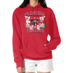Florida Panthers G-III 4Her by Carl Banks Women's Flower Logo Pullover Hoodie - Red | US 201906172