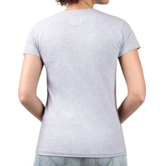 New Jersey Devils G-III 4Her by Carl Banks Women's Super-Slim Fit Lightweight Flower Logo V-Neck T-Shirt - Heather Gray | US 201906322