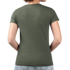 Dallas Stars G-III 4Her by Carl Banks Women's Super-Slim Fit Lightweight Flower Logo V-Neck T-Shirt - Green | US 201906341