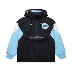 Utah Hockey Club Mitchell & Ness Retro Anorak Half-Zip Jacket - Black | US 201906426
