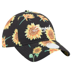 Cincinnati Bengals New Era Women's Adventure Sunflower 9TWENTY Adjustable Hat - Black Hats