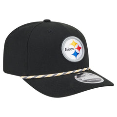Pittsburgh Steelers New Era Gameday Multi Rope 9SEVENTY Stretch-Snap Hat - Black Hats