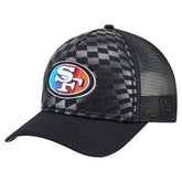 San Francisco 49ers New Era Gradient 9FORTY Adjustable Hat - Black Hats