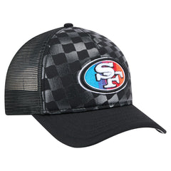 San Francisco 49ers New Era Gradient 9FORTY Adjustable Hat - Black Hats