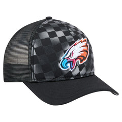 Philadelphia Eagles New Era Gradient 9FORTY Adjustable Hat - Black Hats