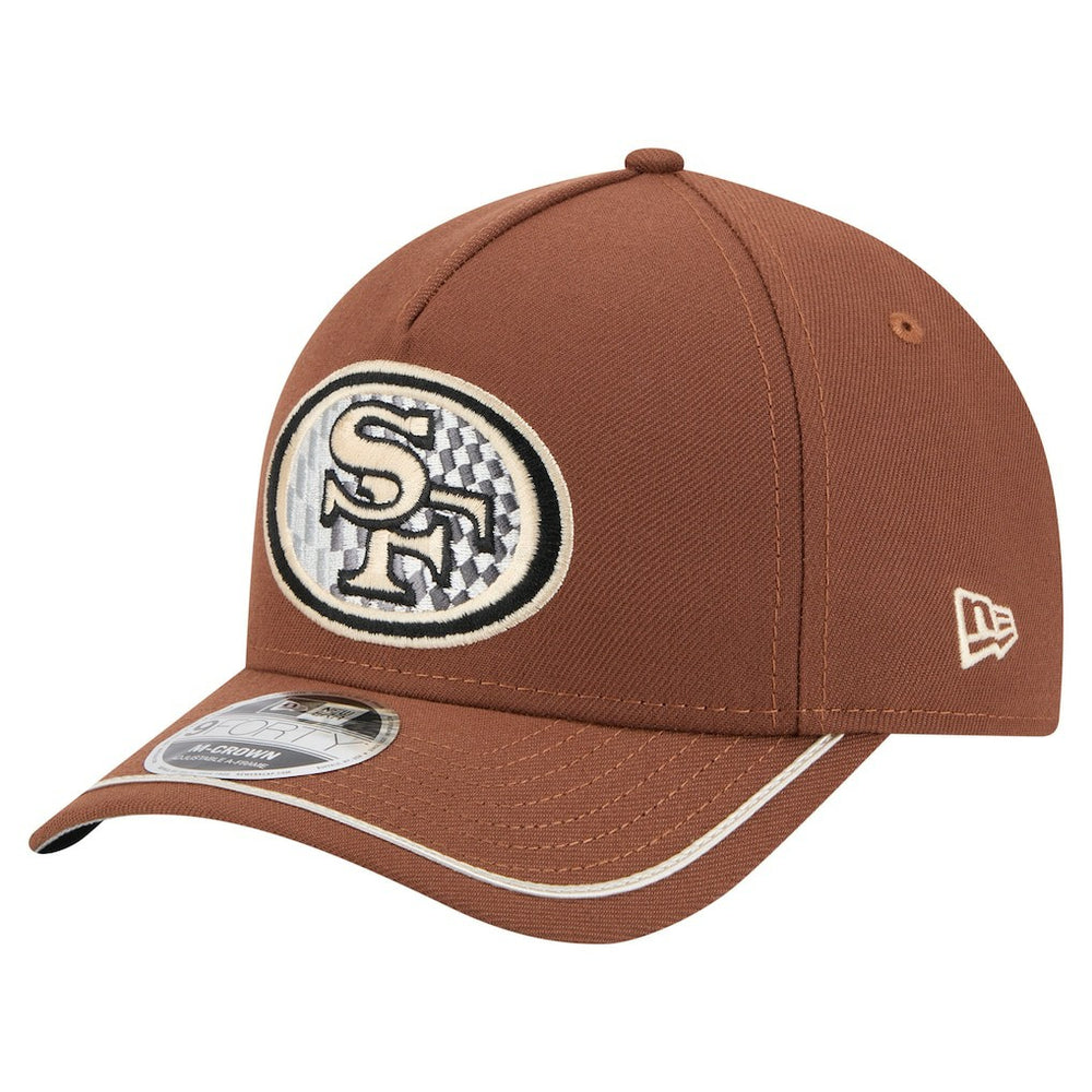 San Francisco 49ers New Era Motorsport 9FORTY Adjustable Hat - Brown Hats