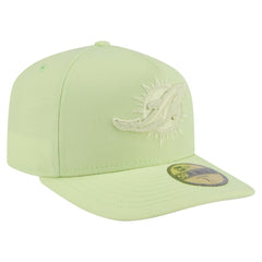 Miami Dolphins New Era Color Pack A-Frame 59FIFTY Fitted Hat - Light Green Hats