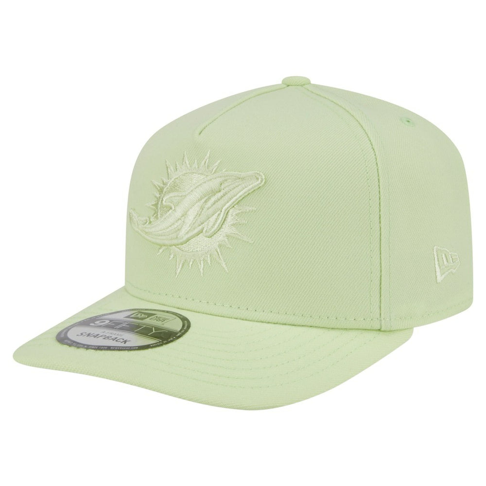 Miami Dolphins New Era Color Pack 9FIFTY Snapback Hat - Light Green Hats