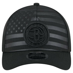 Brooklyn Nets Game Day Flag A-Frame 9FORTY Adjustable Hat Black - New Era