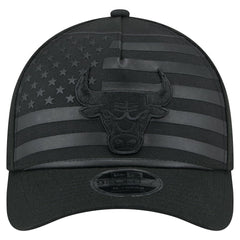 Chicago Bulls Game Day Flag A-Frame 9FORTY Adjustable Hat Black - New Era