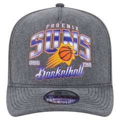 Phoenix Suns Throwback Washed Pre-Curved 9FIFTY Snapback Hat Charcoal - New Era