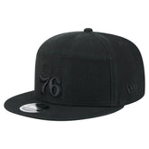 Philadelphia 76ers Adventure Canvas Split Panel 9FIFTY Snapback Hat Black - New Era