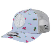 Dallas Mavericks Adventure Aloha Pattern 9SEVENTY Stretch-Snap Hat Light Blue/Gray - New Era
