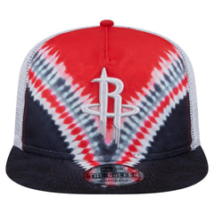 Houston Rockets Throwback Dye Golfer Snapback Hat Black/Red - New Era