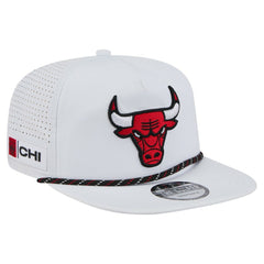 Chicago Bulls Performance Rope Golfer Adjustable Hat White - New Era
