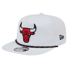 Chicago Bulls Performance Rope Golfer Adjustable Hat White - New Era