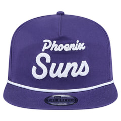 Phoenix Suns Team Text Golfer Snapback Hat Purple - New Era