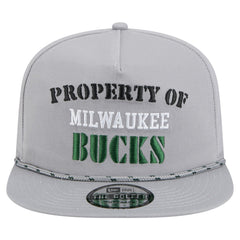 Milwaukee Bucks Throwback Property Of Golfer Snapback Hat Gray - New Era