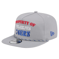 Philadelphia 76ers Throwback Property Of Golfer Snapback Hat Gray - New Era