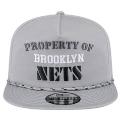 Brooklyn Nets Throwback Property Of Golfer Snapback Hat Gray - New Era